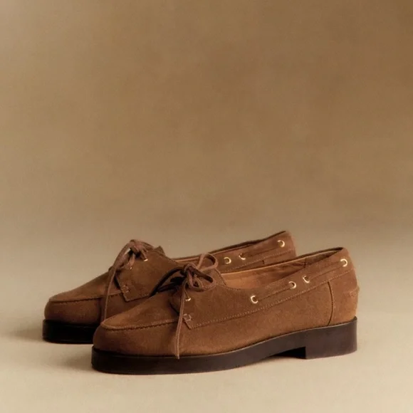 Sezane Brown Suede loafers - Picture 11 of 11